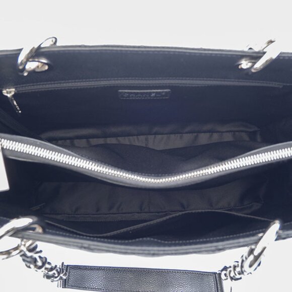 Chanel Caviar GST Chain Tote Bag A50955 Black / Silver Hardware - COA included - Picture 6 of 12